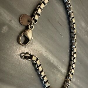 Vintage Tiffany & Co.  Box Chain Necklace